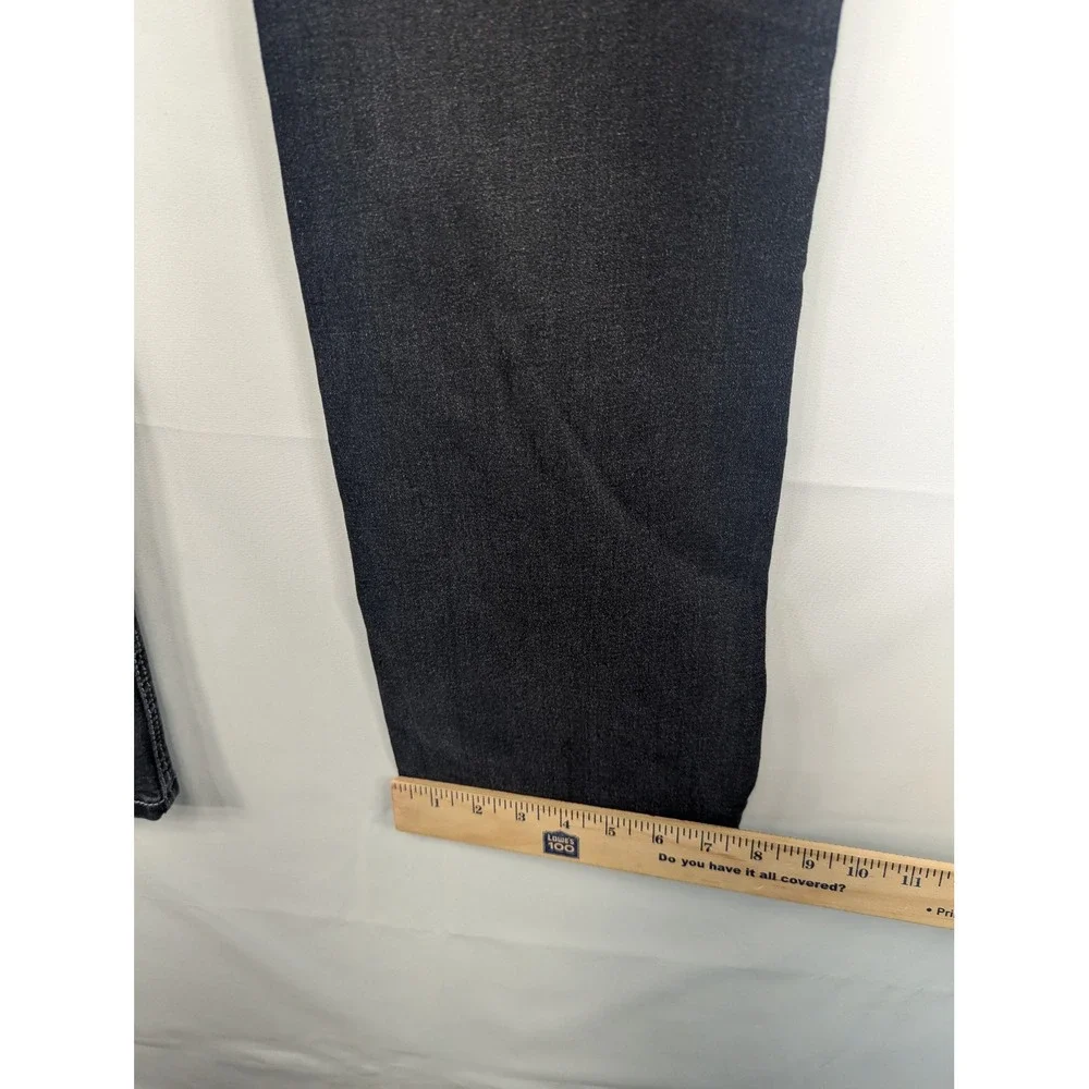 ROMWE Womens Black Wash Straight Jeans Embellished Pockets Size L US 8 10‎